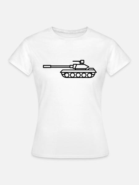 Panzer - Frauen T-Shirt - Weiß