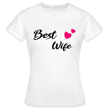 Meilleure Femme noir - T-shirt Femme - blanc - Devant - AI Model Female 172 dark (172cm)