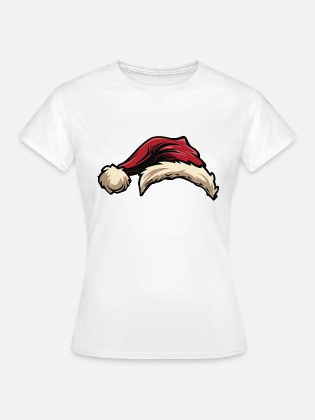 Weihnachtsmann Mütze - Frauen T-Shirt - Weiß