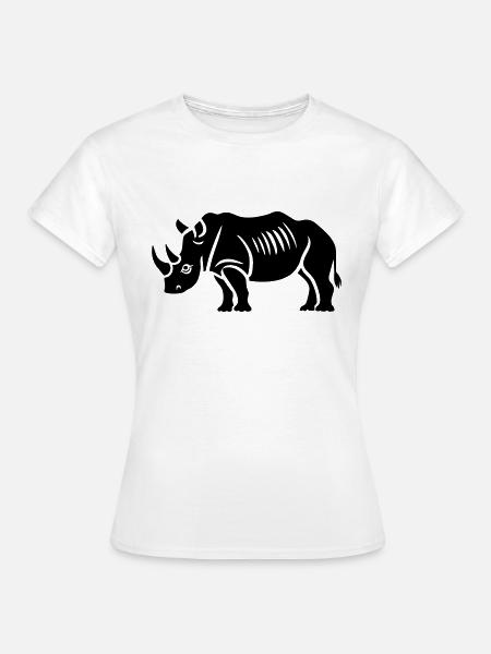 Nashorn - Frauen T-Shirt - Weiß