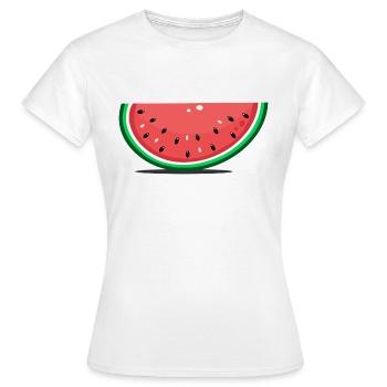 Tranche de design de pastèque - T-shirt Femme - blanc - Devant - AI Model Female 172 dark (172cm)