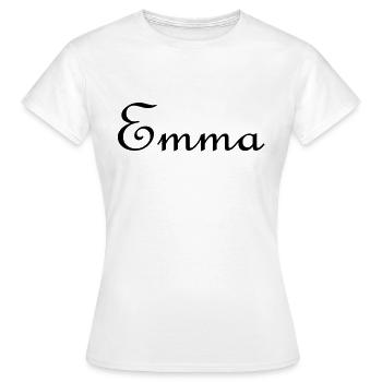 emma_2 - Frauen T-Shirt - Weiß - Vorne - AI Model Female 172 dark (172cm)