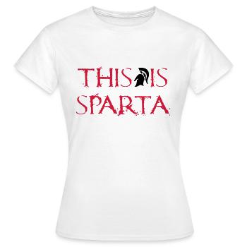 This is Sparta - T-shirt Femme - blanc - Devant - AI Model Female 172 dark (172cm)
