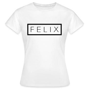 FELIX - Frauen T-Shirt - Weiß - Vorne - AI Model Female 172 dark (172cm)