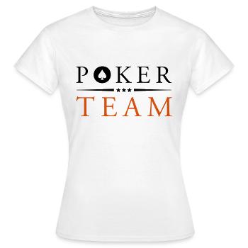 poker team - Frauen T-Shirt - Weiß - Vorne - AI Model Female 172 dark (172cm)