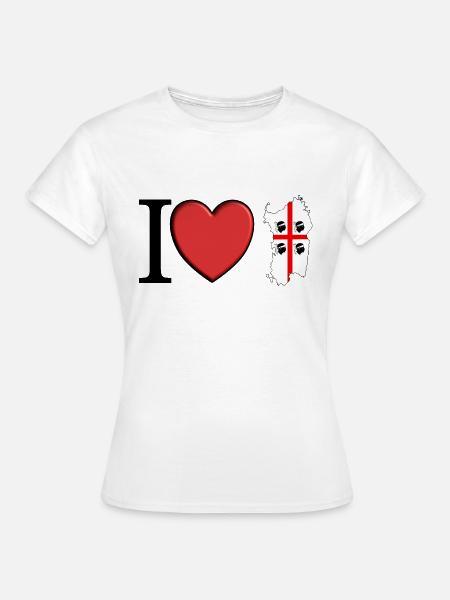 Ich liebe Sardinien - Frauen T-Shirt - Weiß