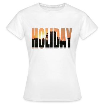 Feiertag - Frauen T-Shirt - Weiß - Vorne - AI Model Female 172 dark (172cm)