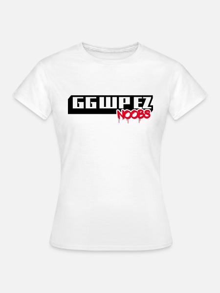 GG WP EZ NOOBS - Frauen T-Shirt - Weiß
