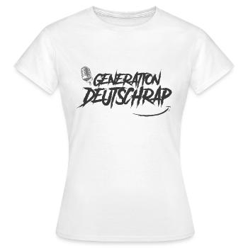 Generation Deutschrap - Frauen T-Shirt - Weiß - Vorne - AI Model Female 172 dark (172cm)