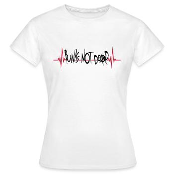 punks not dead Zitat - Frauen T-Shirt - Weiß - Vorne - AI Model Female 172 dark (172cm)