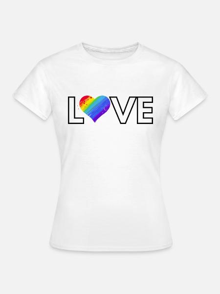 Love - Frauen T-Shirt - Weiß