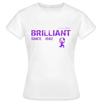 Brilliant since 1982 - Frauen T-Shirt - Weiß - Vorne - AI Model Female 172 dark (172cm)