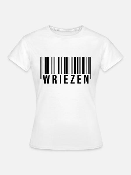 Wriezen Strichcode - Frauen T-Shirt - Weiß