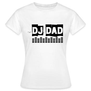 DJ DAD Turntable Equalizer - Frauen T-Shirt - Weiß - Vorne - AI Model Female 172 dark (172cm)