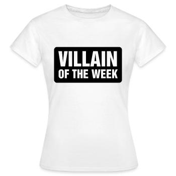 Villain of the week - comic book anti hero - Women's T-Shirt - white - Front - AI Model Female 172 dark (172cm)