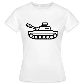 tank - Women's T-Shirt - white - Front - AI Model Female 172 dark (172cm)