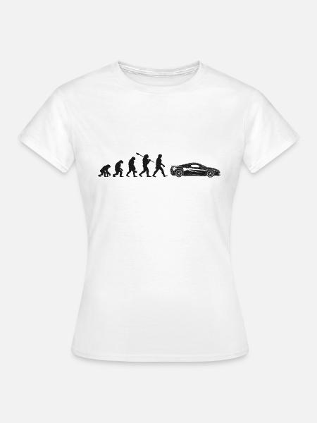 Auto De Sport Evolution - Frauen T-Shirt - Weiß