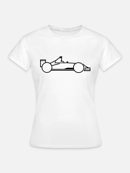 Rennwagen - Frauen T-Shirt - Weiß