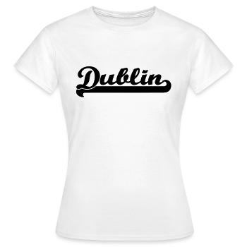 écrit dublin - T-shirt Femme - blanc - Devant - AI Model Female 172 dark (172cm)