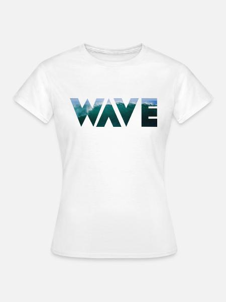 Wave - Welle - Frauen T-Shirt - Weiß