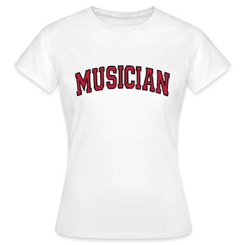 Musicien - T-shirt Femme - blanc - Devant - AI Model Female 172 dark (172cm)