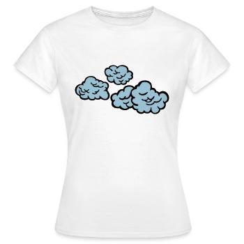 nuages - T-shirt Femme - blanc - Devant - AI Model Female 172 dark (172cm)