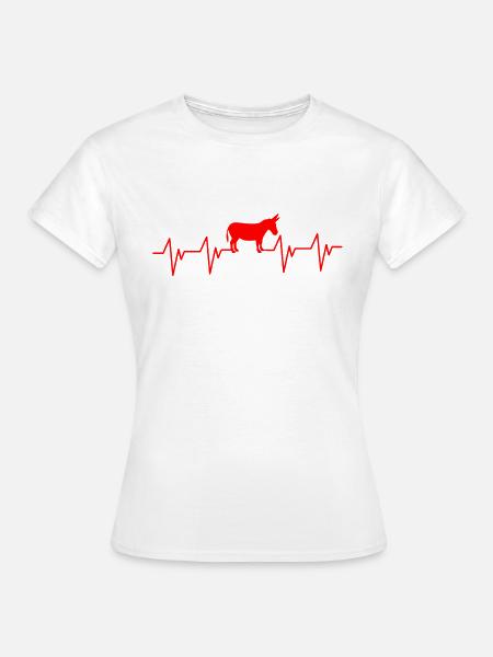 Donkey Esel - Frauen T-Shirt - Weiß