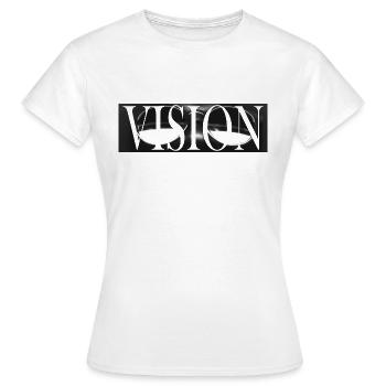 Vision Design - Frauen T-Shirt - Weiß - Vorne - AI Model Female 172 dark (172cm)