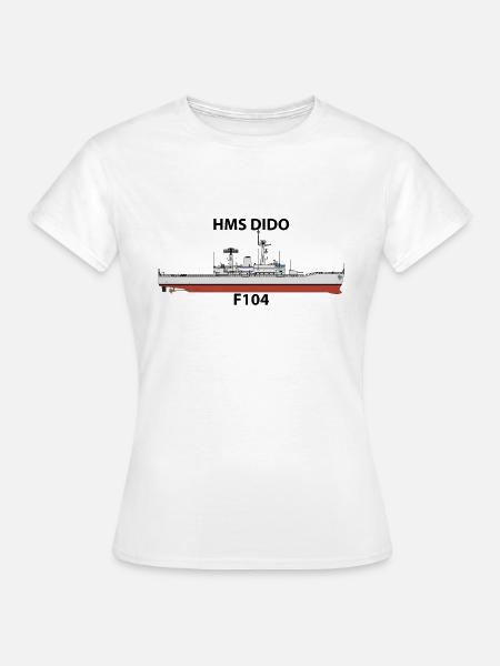 HMS DIDO - LEANDER ORIG - Frauen T-Shirt - Weiß