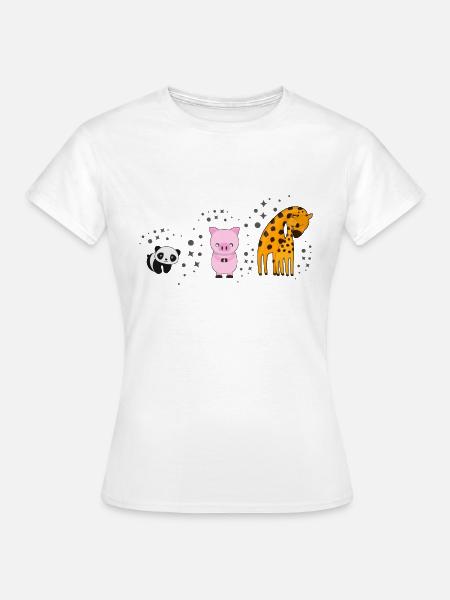 Evolution - Tiere - Frauen T-Shirt - Weiß