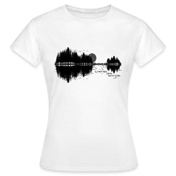 Natur Gitarre See Reflektion Limited 1970 Edition - Frauen T-Shirt - Weiß - Vorne - AI Model Female 172 dark (172cm)