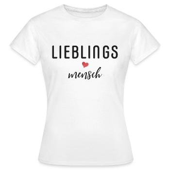 Lieblingsmensch - Frauen T-Shirt - Weiß - Vorne - AI Model Female 172 dark (172cm)