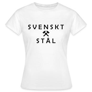 Acier suédois - T-shirt Femme - blanc - Devant - AI Model Female 172 dark (172cm)
