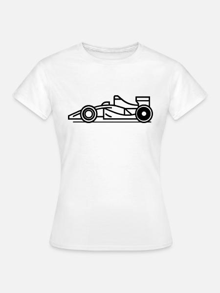 F1-Rennwagen - Frauen T-Shirt - Weiß