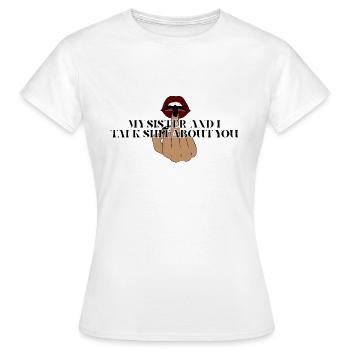 Paroles - T-shirt Femme - blanc - Devant - AI Model Female 172 dark (172cm)