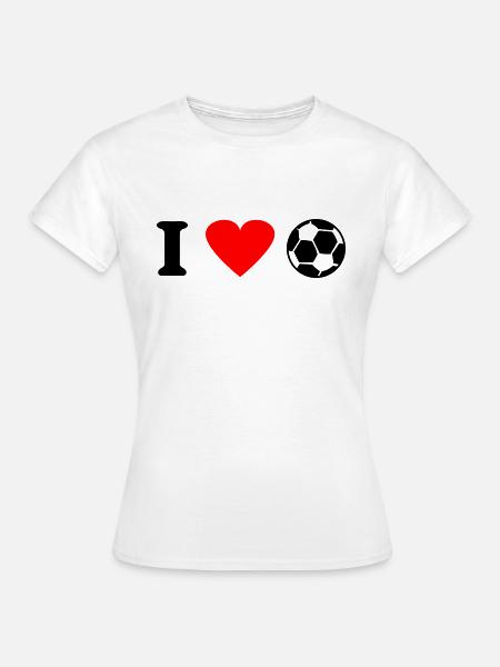 fußball - Frauen T-Shirt - Weiß