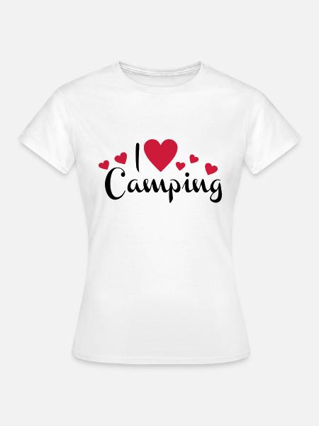 camping - Frauen T-Shirt - Weiß