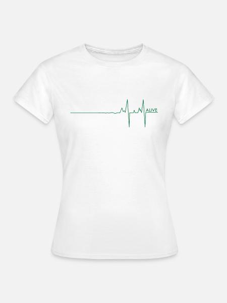 Alive pulse/UK - Frauen T-Shirt - Weiß