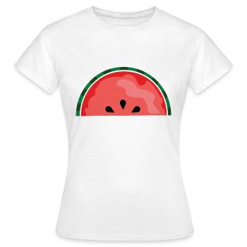 watermelon - Women's T-Shirt - white - Front - AI Model Female 172 dark (172cm)