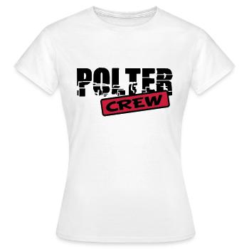 poltercrew - T-shirt Femme - blanc - Devant - AI Model Female 172 dark (172cm)