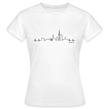 Citybeat Hamburg - Frauen T-Shirt - Weiß - Vorne - AI Model Female 172 dark (172cm)