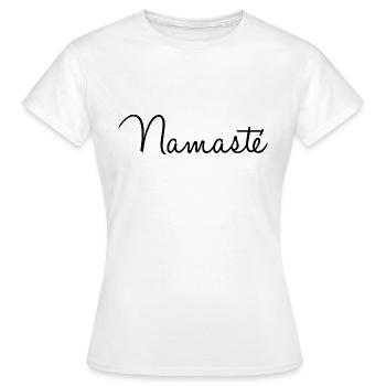 Namasté - Women's T-Shirt - white - Front - AI Model Female 172 dark (172cm)