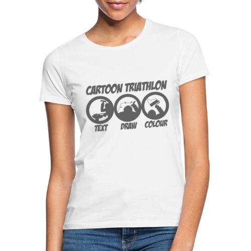 Cartoon Triathlon von TSEKA - Frauen T-Shirt