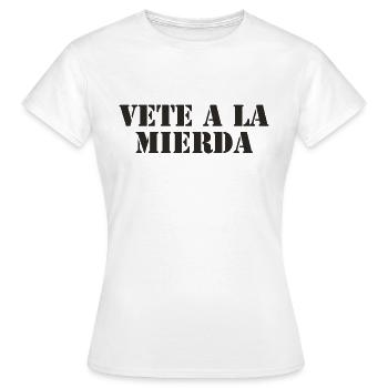 Spanisch Spruch spanische Sprache - Frauen T-Shirt - Weiß - Vorne - AI Model Female 172 dark (172cm)