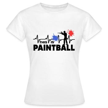 paintball gotcha paintballer - Frauen T-Shirt - Weiß - Vorne - AI Model Female 172 dark (172cm)