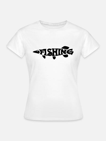 Angeln - Frauen T-Shirt - Weiß