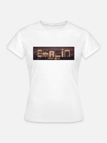 Hauptstadt BERLIN - Frauen T-Shirt - Weiß