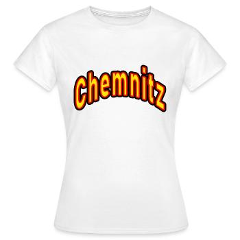 Chemnitz - Frauen T-Shirt - Weiß - Vorne - AI Model Female 172 dark (172cm)