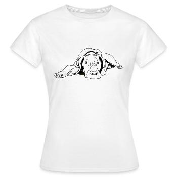 Pointer German Shorthair - Women's T-Shirt - white - Front - AI Model Female 172 dark (172cm)