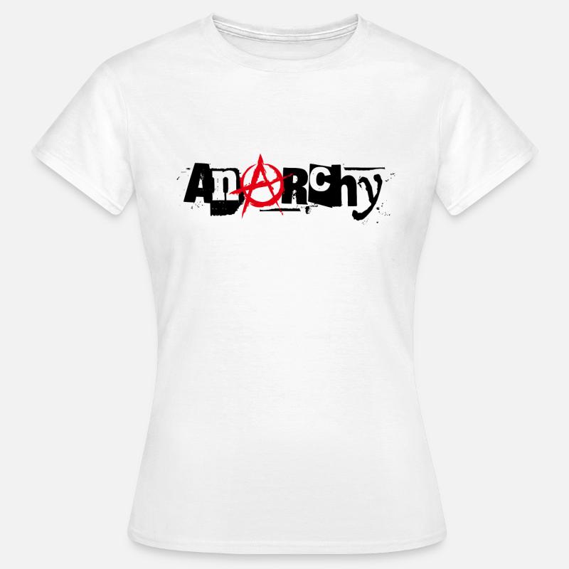 Anarchia - Maglietta da donna - bianco